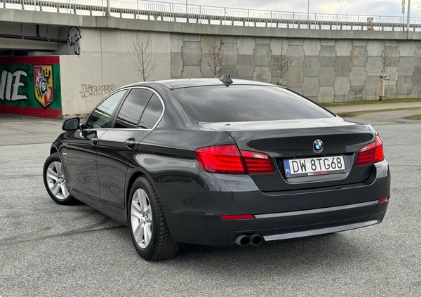 BMW Seria 5 cena 49900 przebieg: 188000, rok produkcji 2012 z Wrocław małe 211